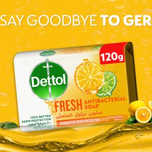 Dettol Fresh Anti-Bacterial Bar Soap 120g