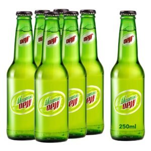 Mountain Dew, Carbonated Soft Drink, Glass Bottle, 24 x 250ml