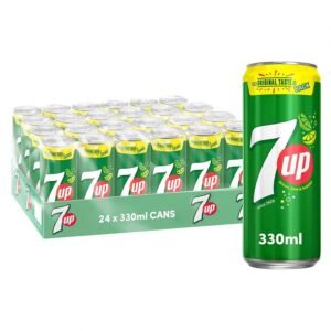 7UP, Carbonated Soft Drink, Cans, 330ml x 24