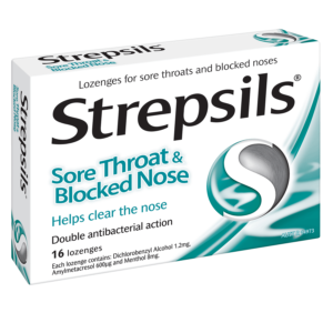 Strepsils Sore Throat & Blocked Nose Lozenges 16’S